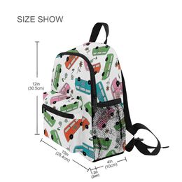 Backpacks Fashion Children School Bags 3D Cartoon Car Print Kids Backpack Kindergarten Boys and Girls School Bags Mini Backpack Book Bag