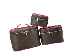 Cosmetic box handbags Bags makeup case lady Bucket bag classic make up Trunk leather women vanity shoulder Tote handbag presbyopic purse 42265 Wholesale