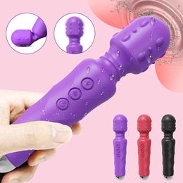 Other Health Beauty Items AV Magic Wand for Women Powerful G-spot Clitoris Stimulator Dildo Female s Shop for Couple Adults Masturbator Massager Y240503