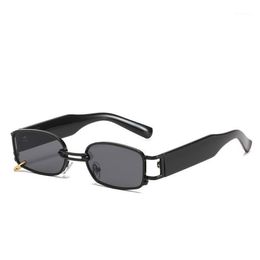 Sunglasses 2021 Net Red Female Trend Wear Earrings Square Glasses Men Women Brand Designer 2335