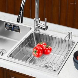 Kitchen Storage 304 Stainless Steel Leak Filter Tank Placement Dishwasher Orig/Lekitchen Sink Drainage Basket Wash Vegetable Basin Rack