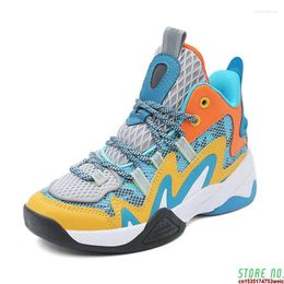 Basketball Shoes Boy Brand High Quality Top Soft Non-slip Sneakers Thick Sole Running Kids Unisex Girls Child Trainer