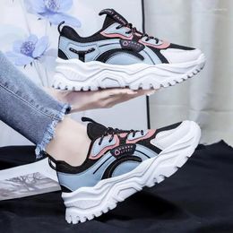 Casual Shoes Women's White 2024 Summer Tenis Breathable Thin Thick Bottom Increased Leisure Sports