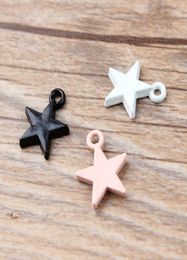 Bulk 200pcslot Candy Colour Star Charms Pendant Mini 12x15mm Good For DIY Jewellery accessories Findings9790595