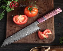 82 Inch Chef Knife vg10 Damascus Steel Japanese Kitchen Knives Kiritsuke Knife Meat Vegetable Slicing with Gift Box Grandsharp8933056