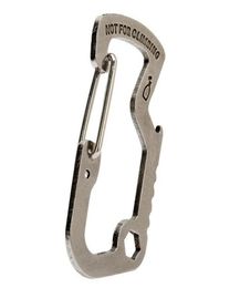 New Snap Clip Hook Keychain Keyring Carabiner Camping Snap Key Chain Multi Outdoor Metal Tool Bottle Opener K1238961714