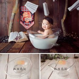 Bathing Tubs Seats Baby photography props acrylic milk bathtub shower gel baby photography bed furniture photography accessories WX