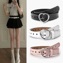 Belts Fashion Europe and the United States full hole belt female hip-hop punk trend double row cool belt chain decoration wide male Y240507