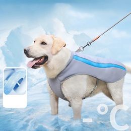 Summer Big Dog Water Cooling Vest Jacket for Medium Large Dogs Labrador Corgi Pet Cooling Clothing with Buckle mascotas Clothes 240422