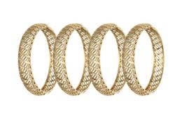 Bangle S Arabia Gold Colour Simple Hollow Bangles & For Women Africa Dubai Jewellery Ethiopian Wedding Bride Gift2114095
