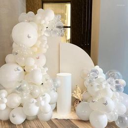 Party Decoration 106pcs Matte White Butterfly Balloon Garland Arch Kit Wedding Baloons Birthday Decor Adults Latex Baby Shower Ballon