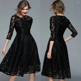 Casual Dresses Juniors Homecoming Oversize 5XL 2024 Women Lace A Line Short Cocktail Party Swing Bridesmaid Dress Mother Gowns 3XL 4XL