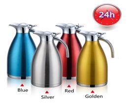 15L Stainless Steel Coffee Carafe Coffee PotCold and Water Bottle Home Vacuum Insulation Pot6520023