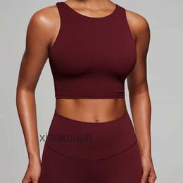 Fashion Ll-tops Sexy Women Yoga Sport Underwear Tight Yoga Outerwear Vest Breathable Sports Back Herringbone Sleeveless Running and Fitness Top for Women