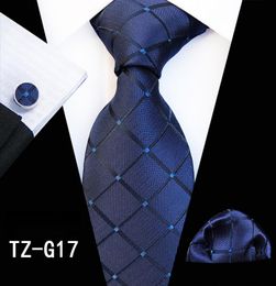 New 72 Styles Neck Tie Set Paisley 8 cm Men Necktie Silk Tie Wedding Party Accessories Business Tie Hanky Set TieCufflinksHanky8604866