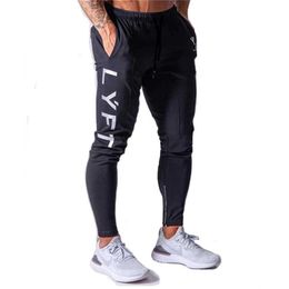 Men's Pants Mens Running Sports Gym Slim Jogging Trousers Casual Pencil Pants Pure Cotton Fashion Skinny Foot Zipper Sweatpants T240507