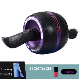 Silent Abdominal Muscle Trainer roller Abdominal Wheel Home Training Gym Fitness Equipment Roller Automatically Rebounds 240418