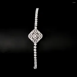 Link Bracelets 2024 Fashion Princess Bracelet Bangle For Women Anniversary Gift Jewelry Wholesale S8420