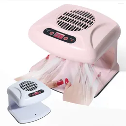 Nail Dryers LULAA Cold Air Dryer Manicure Fan Infrared Automatic Warm Cool Wind Blower For Polish Fast Curing