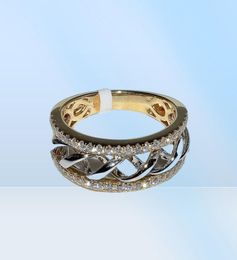 Real 14K Jewelry 2 Carats Diamond for Women Anillos Bizuteria Bague Jewellery Bijoux Femme 14 K Gold Rings Box6878238