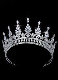 Crown HADIYANA Romance Magnificent Women Wedding Bride Hair Accessories Cubic Zirconia Jewellery BC5693 Couronne De Mariage1661400