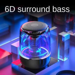 Portable Speakers Cell Phone Speakers Mobile phone Bluetooth speaker high-quality Colour light wireless small speaker subwoofer portable home impact mini gift WX