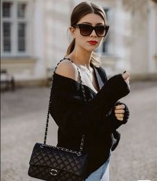 Womens Fashion Chains Shoulder Bag Luxury designer mini flap quilted tote bag women soft leather lady black totes purses