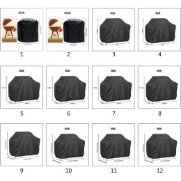 Grills Waterproof BBQ Cover Grill Cover Anti Dust Rain Cap Barbecue Protective Supplies