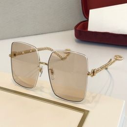 0724 New men sunglasses fashion square frame pilot glasses selling popular model eyewear Simple style uv400 protection with case 0724S 251p