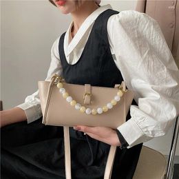 Shoulder Bags High-quality Ladies Simple Casual Beaded Small Bag In The Spring Of 2024 Korean Fashion Handbag Messenger Female