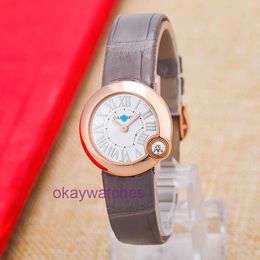Cartre Luxury Top Designer Automatic Watches White Balloon Womens Quartz Watch 26mm with Original Box