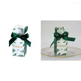 Gift Wrap Green Paper Candy Boxes Bag Wedding Box Birthday Party Christmas Supplies Decoration