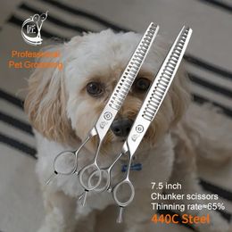 Crane 7580inch Dog Beauty Scissors Professional Thinning Pet Items Chunker Pets Supplies Accesories 240508