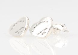 S925 sterling silver Stud heartshaped earrings classic simple wild mini earring wedding party engagement Jewellery women1487969