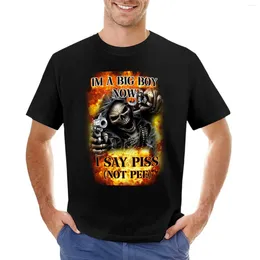 Men's Polos Im A Big Boy Now I Say Piss Not Pee T-shirt Sweat Boys Animal Print Anime Mens Graphic T-shirts And Tall