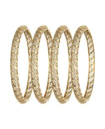 Bangle S Arabia Gold Color Simple Hollow Bangles & For Women Africa Dubai Jewelry Ethiopian Wedding Bride Gift6660580