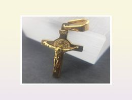 2020 High quality Vine 18K gold Chain Necklace Jesus Religious Pendant Necklace for Women men Charm fine Jewellery Gifts4449390
