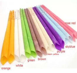 colorful Indian Therapy Ear Candle Natural Aromatherapy Bee Wax Auricular Therapy Ear Candle 8 Colors Coning Brain Ear Care Candle3070747