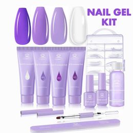 Nail Gel Makartt Poly Kit- Acrygel Extension Enhancement Set for Beginner Manicure Art Q240507