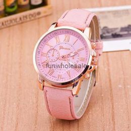 New Wrist Watch Womens Belt Genebra Quartz Fashion Womens Scale Mens