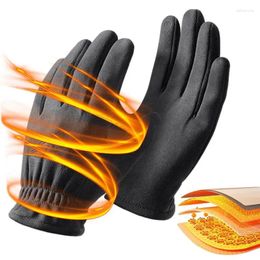 Cycling Gloves Winter Windproof Thickened Touchscreen Soft Thermal For