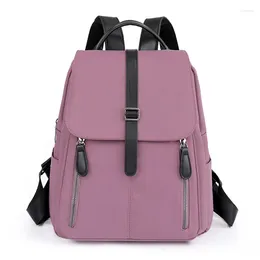 Backpack 2024 Multi-Zipper Lock Women's Casual Travel School Bags For Teenage Girls Large Capacity High Quality Bag