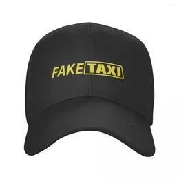 Ball Caps Custom Fake Taxi Baseball Cap For Men Women Breathable Dad Hat Outdoor Snapback Hats