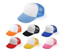 Children Baseball Caps Custom Logo Kids Blank Trucker Hats Adjustable Snapback Trucker Caps Strapback Summer Sun Visor MOQ 30 pcs8348521