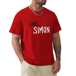 Men's T-Shirts Love Simon - Retro Hippie Summer Clothing Mens T-shirtL2405