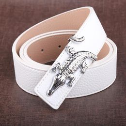 Fashion luxury belt buckle belts designer design of men and women high quality men039s crocodile silver buckles ceinture7175317
