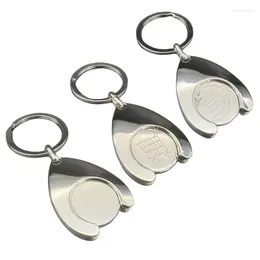 Keychains Stylish Trolley Coin Holder Keyring Convenient Keychain Supermarket Shopping Cart Key Chain Euro/Blabk Tokens