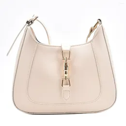 Shoulder Bags Vintage Baguette Bag Women Crossbody White PU Leather Small Totes Hobo Purses And Hanbags Lady Hand Armpit