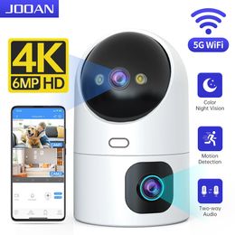 JOOAN 4K PTZ IP Camera 5G WiFi Dual Lens CCTV Security Camera Home Baby Monitor Auto Tracking Colour Night Video Surveillance 240422