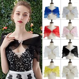 Scarves Lace Short Sleeve Shrug Bridal Wedding Elegant Cape Summer Casual Shawl Banquet Dress Cloak